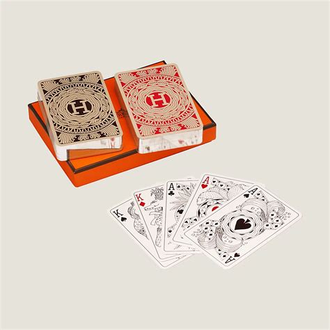 Hermès Felt Les 4 Mondes Playing Cards 